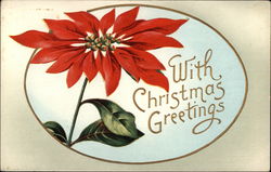 With Christmas Greetings Postcard Postcard