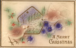 A Merry Christmas Postcard Postcard