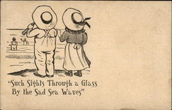 Such Sights Through a Glass by the Sad Sea Waves Postcard