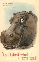 Hippo Series No. 6 Postcard Postcard