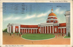 Section of the Court of States 1939 NY World's Fair Postcard Postcard