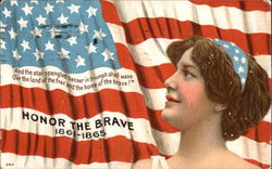 Honor the Brave 1861 - 1865 Memorial Day Postcard Postcard