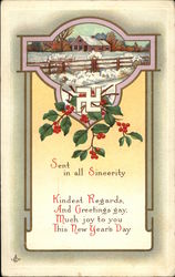 Sent in All Sincerety Postcard