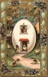 Easter Greetings Postcard