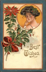 Best Wishes Christmas Postcard Postcard