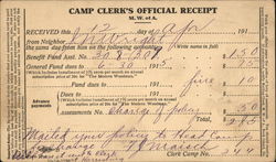 W. W. of A Receipt Postcard