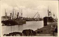 The Harbour Aberdeen, Scotland Postcard Postcard