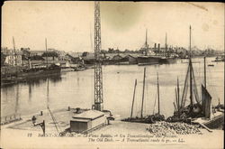 The Old Dock Saint-Nazaire, France Postcard Postcard