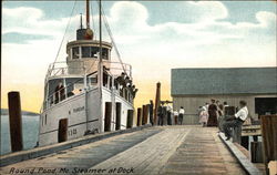 Round Pond, Mr. Steamer at Dock Steamers Postcard Postcard