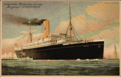 Svenska Amerika Linien Angaren Stockholm Postcard