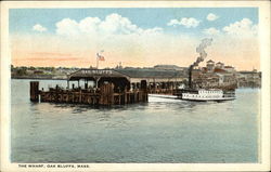 The Wharf Oak Bluffs, MA Postcard Postcard