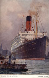 Cunard R.M.S. Samaria, Tonnage 20,000 Postcard