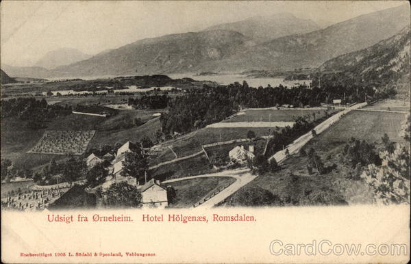 Hotel Holgenaes - Udisgt fra Orneheim Romsdalen Norway
