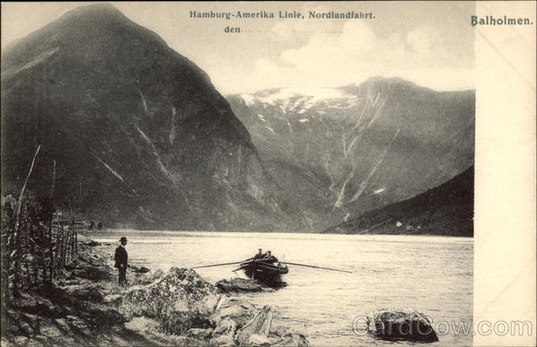 Hamburg-Amerika Linie, Nordlandfahrt Balholmen Norway