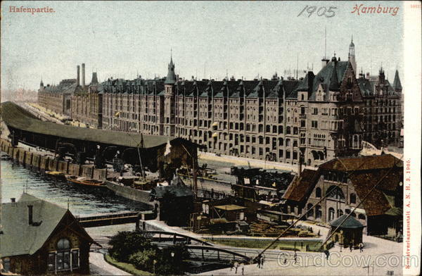 Hafenpartie Hamburg Germany