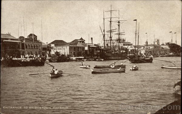 Entrance to Bridgetown Harbour Barbados Caribbean Islands