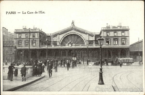 La Gare de l'Est Paris France