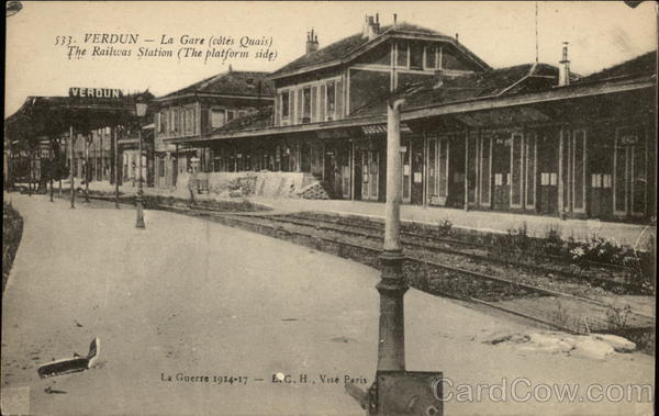 The Railway Station (The Platform Side) Verdun France