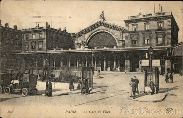 La Gare de l'Est Paris France