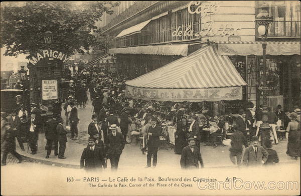 Le Cafe de la Paix - Boulevard des Capucines Paris France