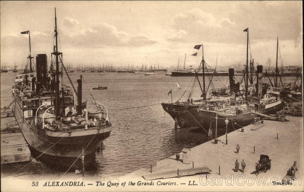 The Quay of the Grands Couriers Alexandria Egypt Africa