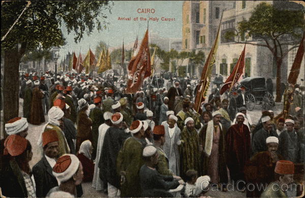 Arrival of the Holy Carpet Cairo Egypt Africa