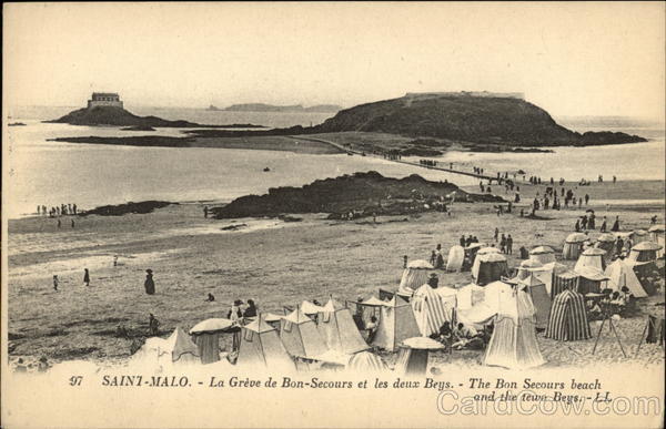La Grève de Bon-Secours et les deux Beys Saint-Malo France