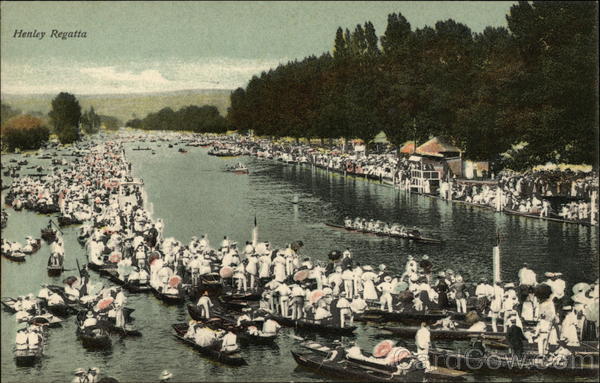 Crowds View the Henley Regatta Henley-on-Thames United Kingdom