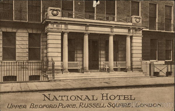 National Hotel, Upper Bedford Place, Russell Square London England