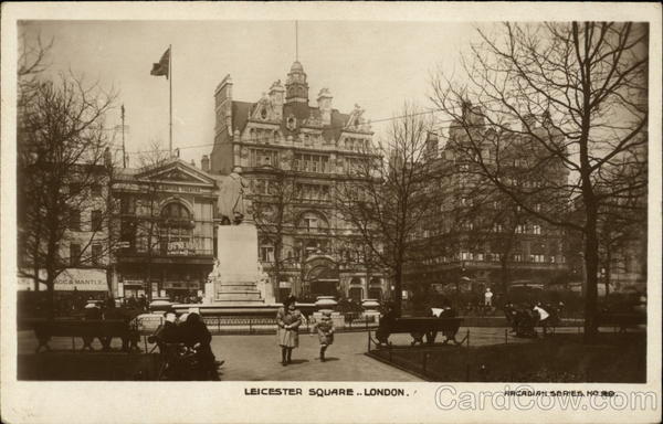 View of Leicester Square London England