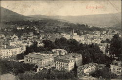 Panoramic View of City Baden Baden, Germany Postcard Postcard