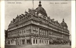 Carlton Hotel - Pall Mall Postcard