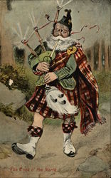 Bagpipper Postcard