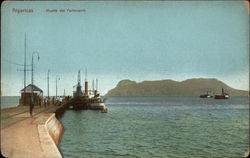 Muelle de Ferrocarril Postcard
