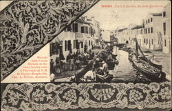 Isola di Burano, Rio delle Burchielle Postcard
