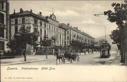 Hotel Jura, Pilatusstrasse Lucerne, Switzerland Postcard Postcard