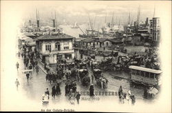 An der Galata Brucke - Galata Bridge Postcard