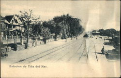 Estación Viña del Mar Chile Postcard Postcard