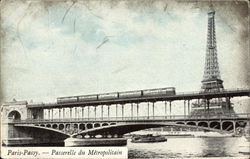 Passerelle du Metropolitain Postcard
