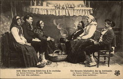 Une bonne histoire à la veillee Postcard