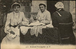 Brodeuses Tourangelles Postcard