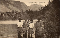 Nouvelle-Caledonie Passage d'un Gue Postcard