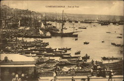 Port et Pont Postcard