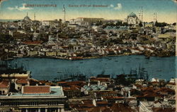 Constantinople - Corne d'Or et Stamboul Istanbul, Turkey Greece, Turkey, Balkan States Postcard Postcard