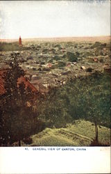 42. General view of Canton, China Postcard