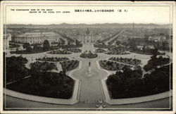 Great Square of the Model city, Dairen Postcard