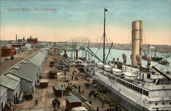 Queen's Wharf Port Adelaide, Australia Postcard Postcard
