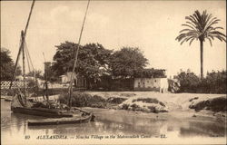 Nouzha Village on the Mahmoudieh Canal Postcard