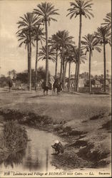 Landscape and Village at Bedrach Postcard