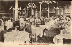 Hôtel Continental. - Restaurant Henri II Postcard